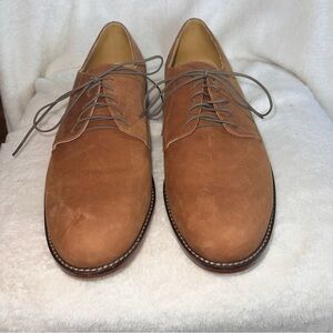 Nisolo Men’s Oxford derby leather dress shoes size 9.5, lace up, brown, preowned